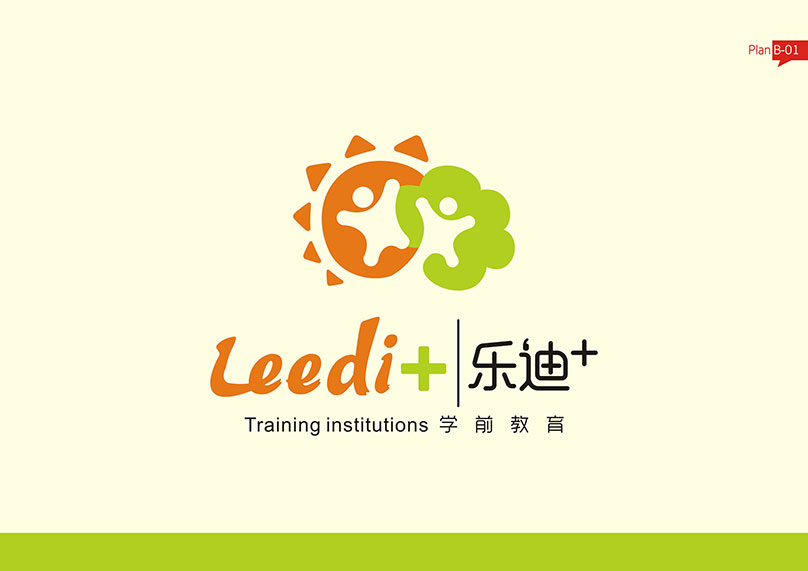 鄭州樂迪⁺學(xué)前教育 標志設(shè)計